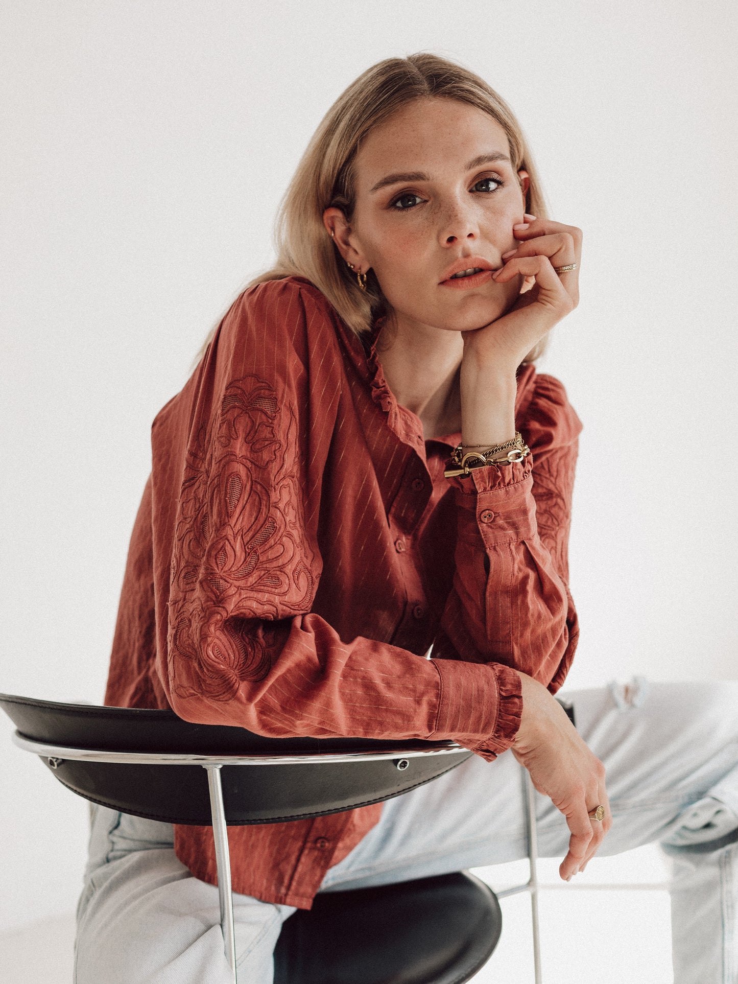 Susan blouse Red