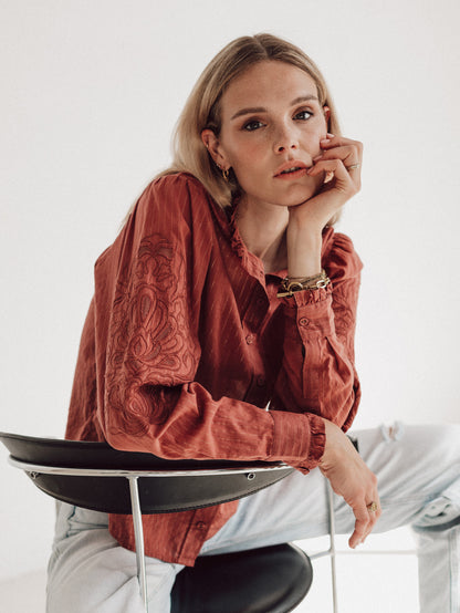 Susan blouse Red
